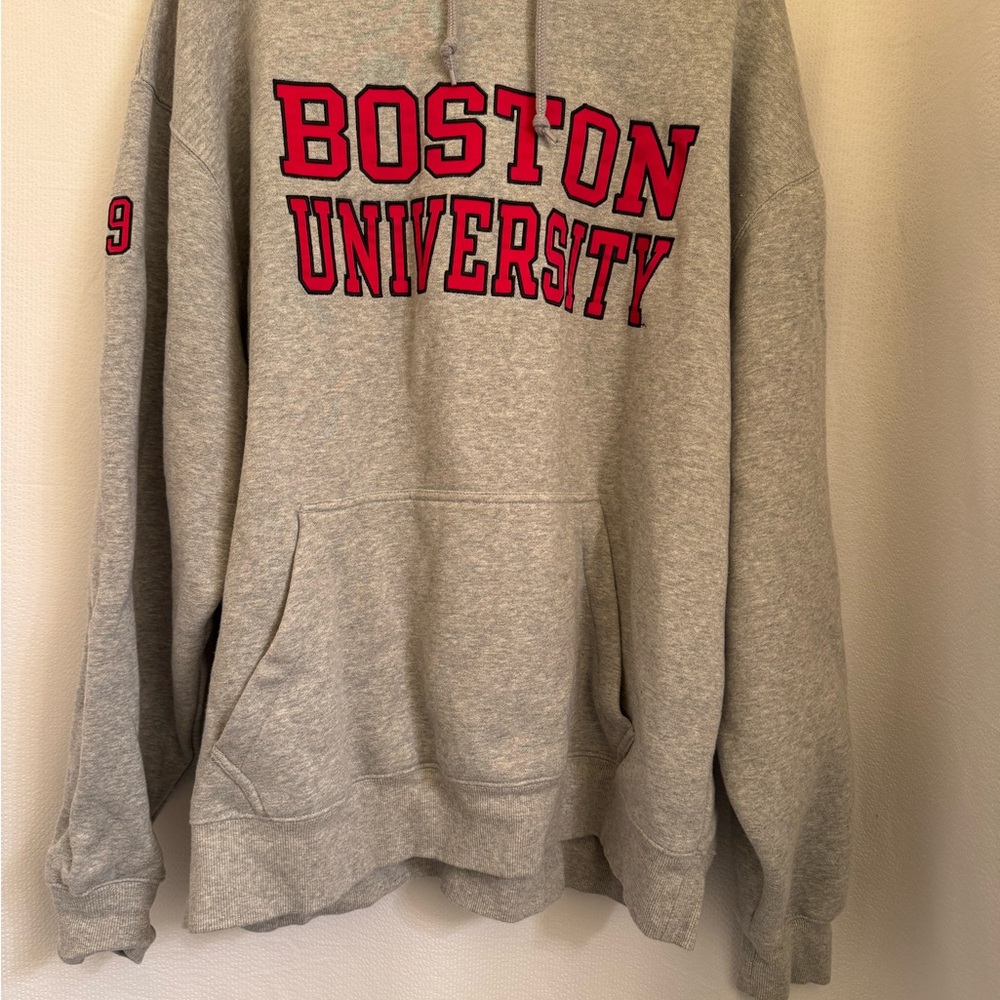 Boston University Men’s Gray Hoodie